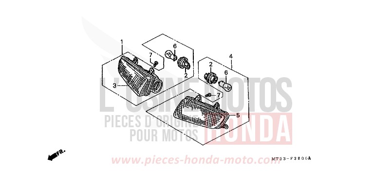WINKER for Pan-European ABS EURO GRAY METALLIC (NH284D) from 1992
